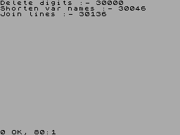 Running screen