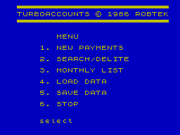 Running screen