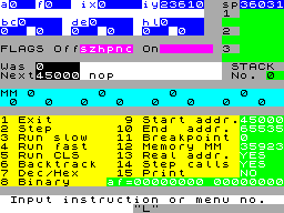 Running screen