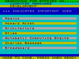 Running screen