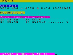Running screen