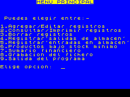 Running screen
