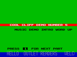 Running screen
