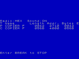 Running screen