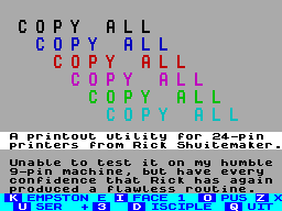Running screen