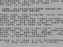 Running screen