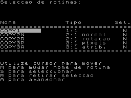 Running screen