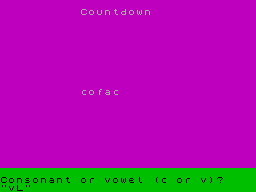 Running screen