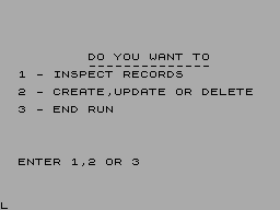 Running screen