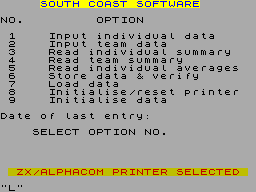 Running screen