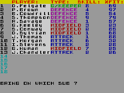 Running screen