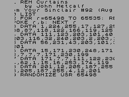 Running screen