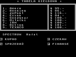Running screen