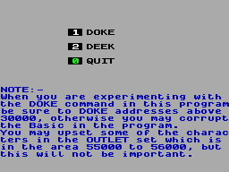 Running screen