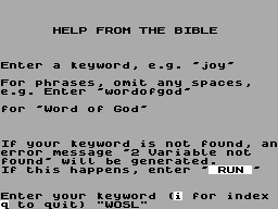 Running screen