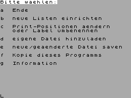 Running screen