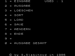 Running screen