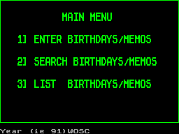 Running screen