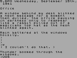 Running screen
