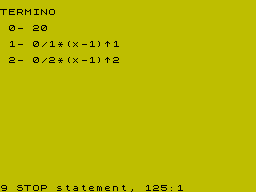 Running screen