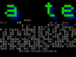 Running screen