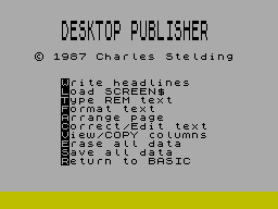 Running screen