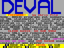 Running screen