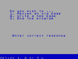 Running screen