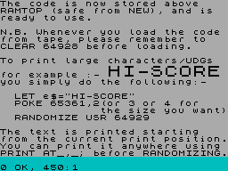 Running screen