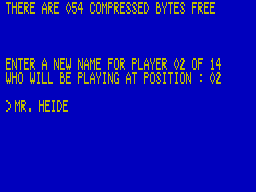 Running screen
