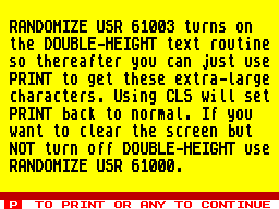 Running screen
