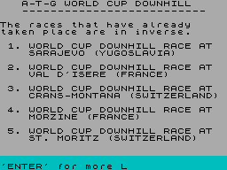 Running screen