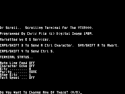 Running screen