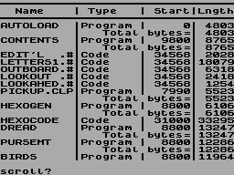 Running screen