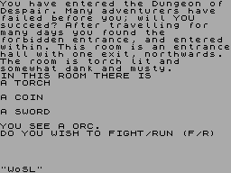 Running screen