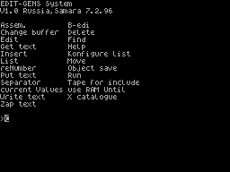 Running screen