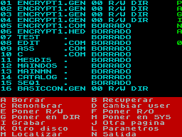 Running screen