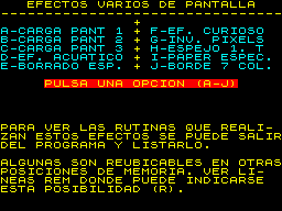 Running screen