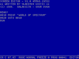 Running screen