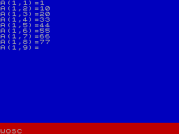Running screen