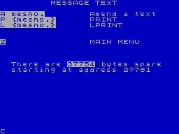 Running screen