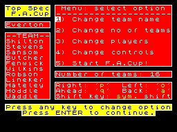 Running screen