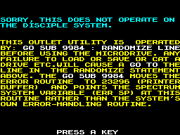 Running screen