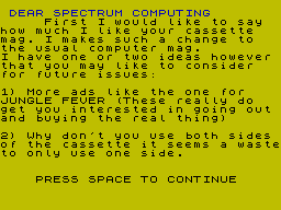 Running screen