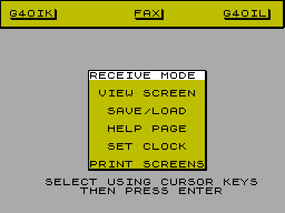 Running screen