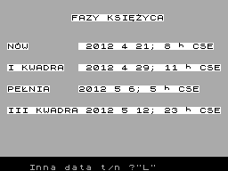 Running screen