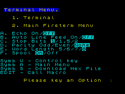Running screen