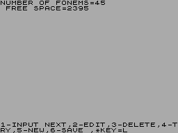 Running screen