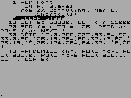 Running screen