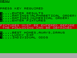 Running screen